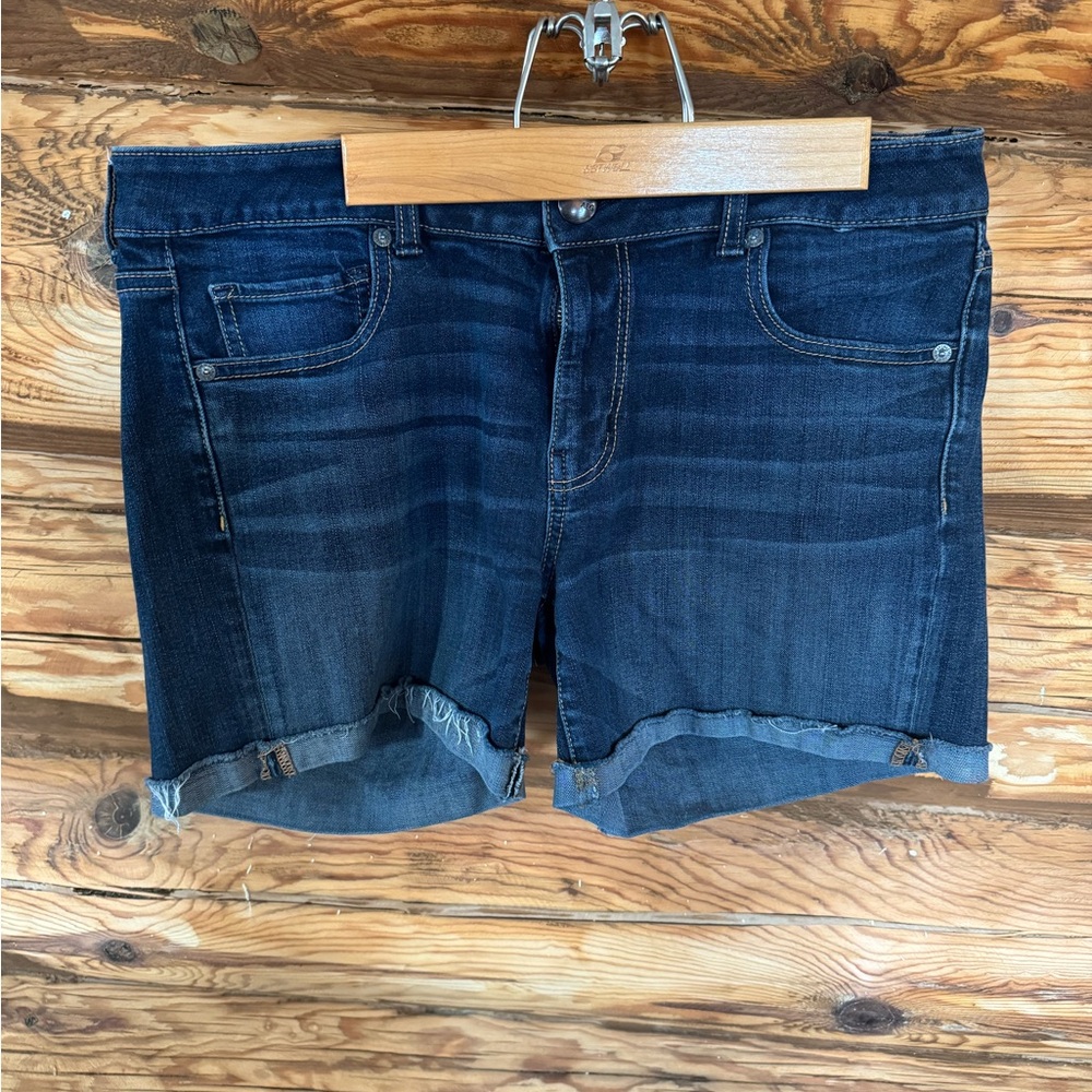 American Eagle Outfitters Dark Blue Jean Shorts